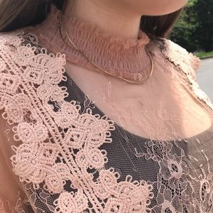 PEACHY LACEY TOP